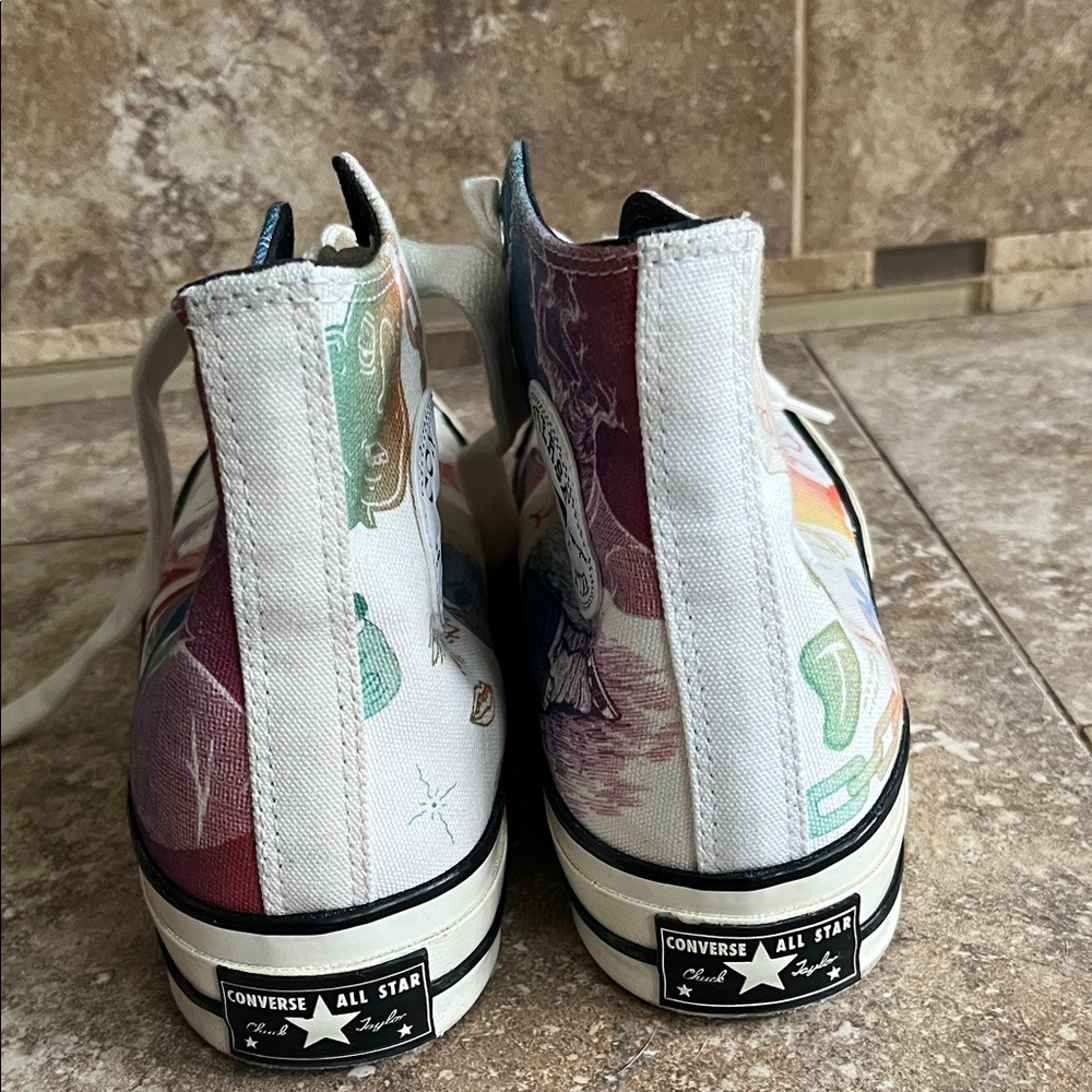 Converse Chuck 70 Artist Series Multicolor High-Top Sneakers Men’s 8, Women’s 10 - Picture 6 of 8